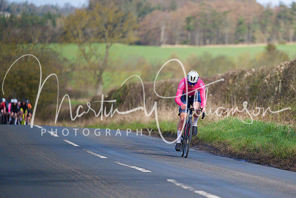 Lap 1 - Will Taylor (Moonglu RT) makes the first attack on Lap One of Nine