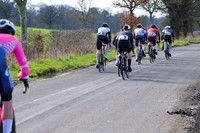 Lap 2 - the group isn't far off the bunch