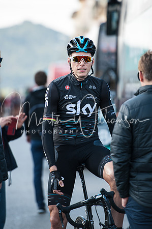 Christian Knees (Team SKy) before Stage 1 of the Challenge Mallorca, 2017. Photo©Martin Williamson
